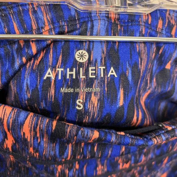 Athleta Womens Size S Printed Cropped Workout Pants Leggings - Picture 2 of 6